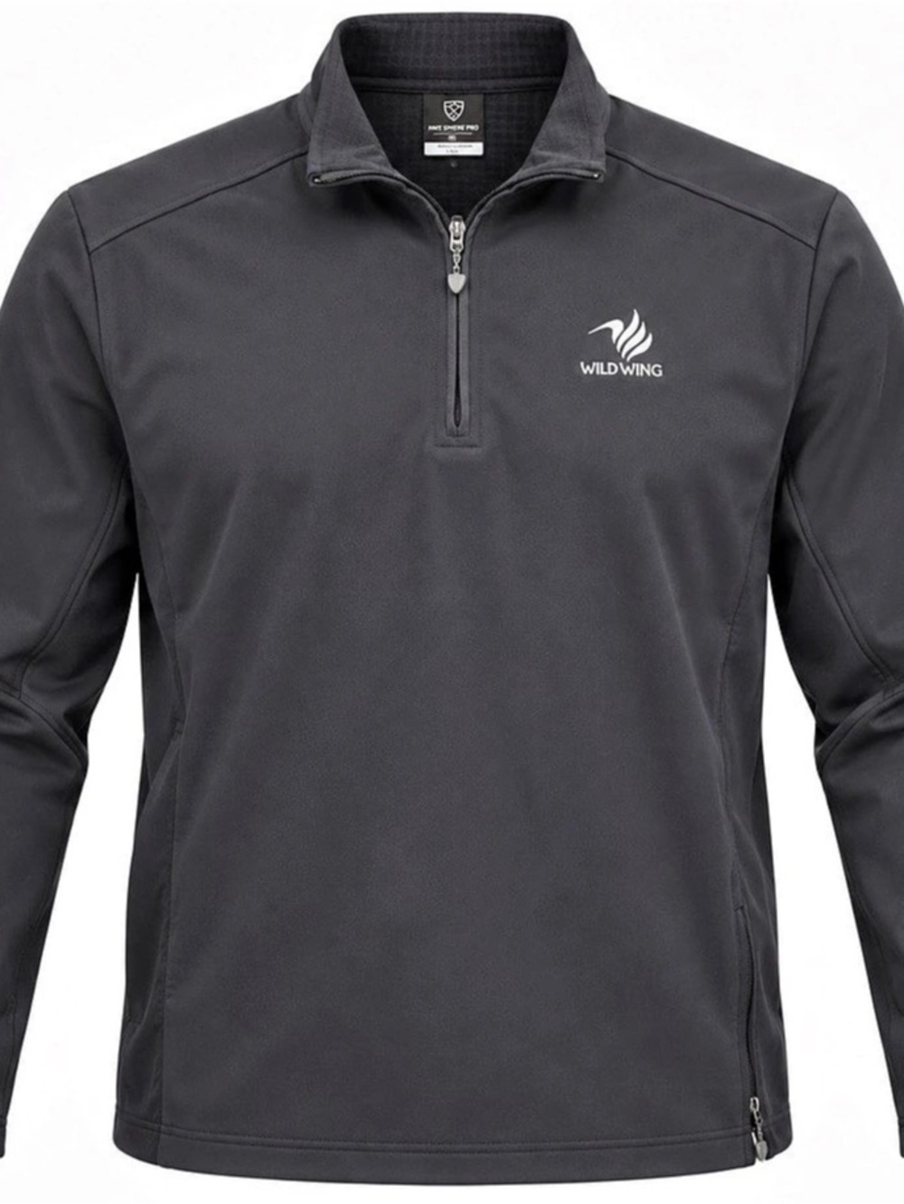 Nike Sphere Pro Wild Wing Golf Mens XL Black Quarter Zip Pullover Side Zip